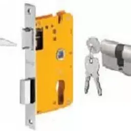 Dorset 60 mm Lever Handle Lock Set With Knob and Key Cylinder Silver Chrome ML HA-image-81