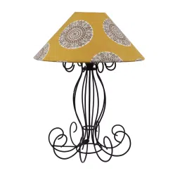 Tucasa TC-83 17 Inch Mandala Print Table Lamp with Metal Base-picture-46