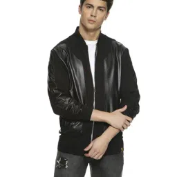 Campus Sutra Black Full Sleeves Bomber Jacket-image-12