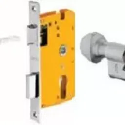 Dorset 60 mm Lever Handle Lock Set With Coin and Knob Cylinder Silver Chrome ML FIN-32