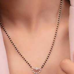 Jewelry Miguel Women Gold & Black Gold-Plated Mangalsutra-image-73