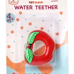 Toy Cloud Apple Shape Natural Silicon Teether - Red-14