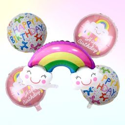 Puchku Happy Birthday Rainbow Foil Balloon - Pack of 5-image-53