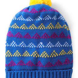 Babyhug Woollen Caps with Pompom Aqua -  Diameter 10 cm-image-68