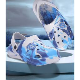LIBERTY Marble Designed Perforated Clogs - Navy Blue-picture-28