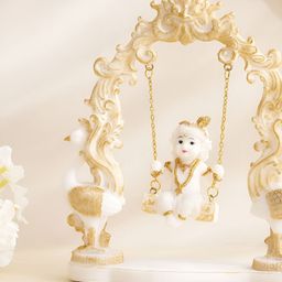 Home Centre Dhayana White Polyresin Religious Krishna Showpiece-image-26