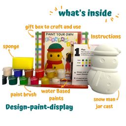 craftopedia CraftopediaPaint Your Own Planter - Snowman image 2