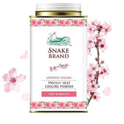SNAKE BRAND Set Of 2 Japanese Sakura Talcum Powder & Prickly Heat Classic Shower Gel-4