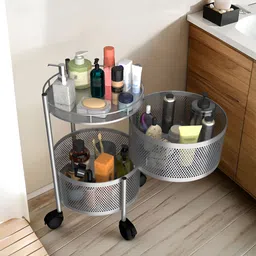 Aura Silver-Toned Set of 2 Regular Multi-Utility Organisers image 4