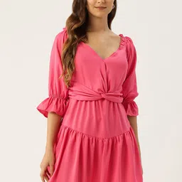Rue Collection Smocked Fit & Flare Mini Dress-image-75