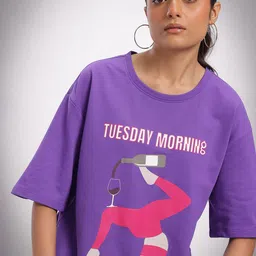 glitchez Placement Print Oversized T-shirt-image-24