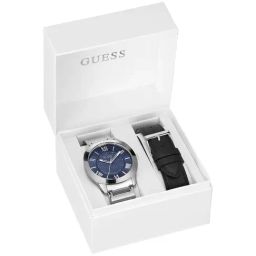 Guess Gbs Arc Men Blue Round Dial Analog Watch With Strap - GW0711G1 image 3
