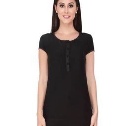 Soie Black Cotton Top-image-37
