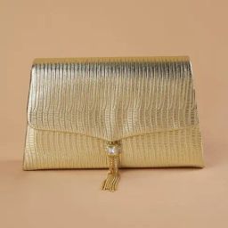 Code by Lifestyle Gold PU Clutch-44