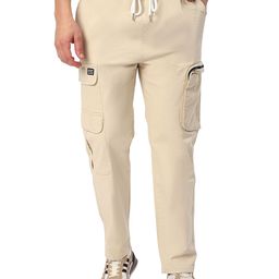 Beyoung Men Relaxed Wrinkle Free Cargos Trousers-image-83