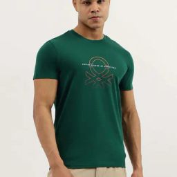 United Colors Of Benetton Green Cotton Regular Fit Printed T-Shirt-picture-34