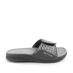 Red Tape Men's Dark Grey Slides image 3