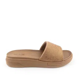 Red Tape Women's Beige Slides image 3