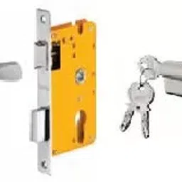 Dorset 70 mm Lever Handle Lock Set With Both Side Key Cylinder Patina ML NO-17