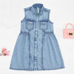 Pantaloons Junior Girls Blue Dress-picture-48