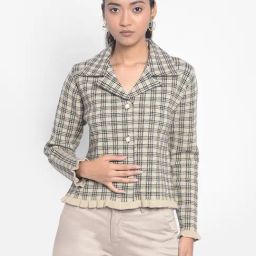 Crimsoune Club Brown & Black Checks Cardigan-18