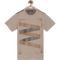 Ladore Kids Brown Cotton Printed T-Shirt-image-91