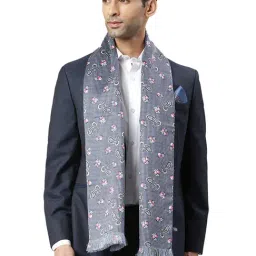 Tossido Blue Printed Stole-37