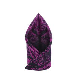Alvaro Castagnino Black & Purple Printed Pocket Square-image-15