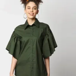 Remanika Green Regular Fit Shirt-image-38