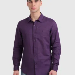 United Colors of Benetton Purple Slim Fit Shirt-picture-21