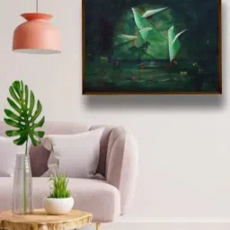 The Art House Abstract Multicolor Canvas Wall Painting-35