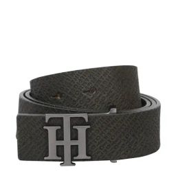Tommy Hilfiger Green Leather Waist Belt for Men-image-46