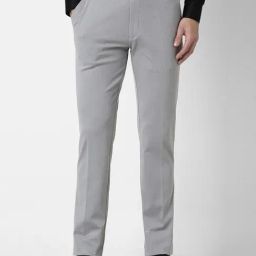 Peter England Grey Slim Fit Trousers-picture-23