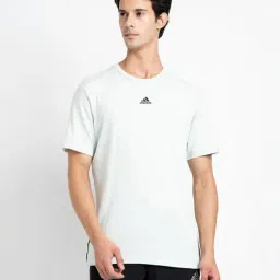 adidas Off White Round Neck T-Shirt-image-0