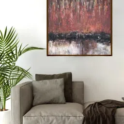 The Art House Abstract Multicolor Canvas Painting-5