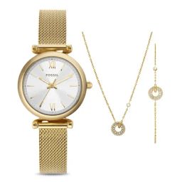 Fossil ES5251SET Carlie Analog Watch for Women with Pendant Set-image-3