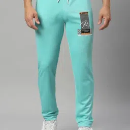 Fitz Turquoise Slim Fit Joggers-image-10