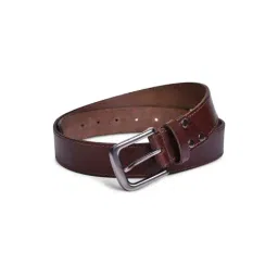 BELWABA Chocolate Brown Casual Leather Belt for Men-picture-33