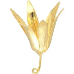 Sri Jagdamba Pearls 800 Silver Gold Plated Lilly Flower - 5 gm-image-24