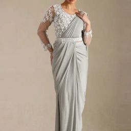 Soch Grey Ready To Wear Saree-picture-21