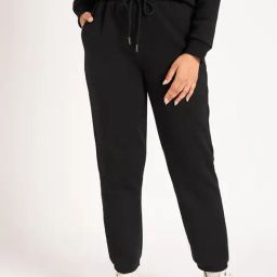 FEMMELLA Black Regular Fit Solid Joggers-image-34