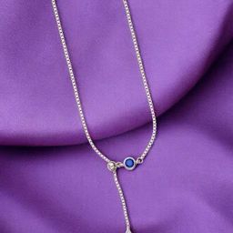 Taraash 925 Sterling Silver Blue CZ and Butterfly Pendant Necklace for Women-image-18
