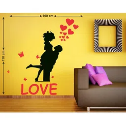 LANSTICK Black & Red Splash-Proof Eco-Friendly Couple With Love Wallpaper-image-96