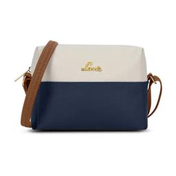 Lavie Ellen Navy Color Block Leather Small Cross Body Bag-16