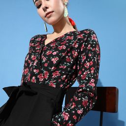 KASSUALLY Women Stylish Black Printed Elevated Bottom Jumpsuit-picture-53