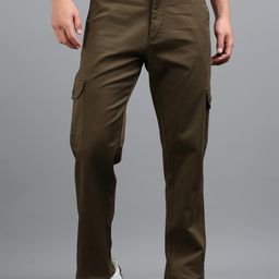 Kolor Fusion Men Solid Relaxed Fit Cargos Trousers-image-15