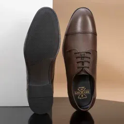 Red Tape Men's  Brown Derby Shoes-picture-44