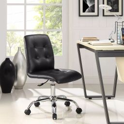 Exclusive Furniture COCHB04 Leatherette Upholstery Office Chair Black-image-40
