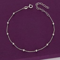 Kai Jewel Sterling Silver Argent Spheres Anklet for Women-image-0