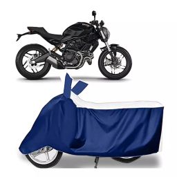 Auto Pearl Two Wheeler Cover for Ducati Monster 795 - White, Blue-image-11